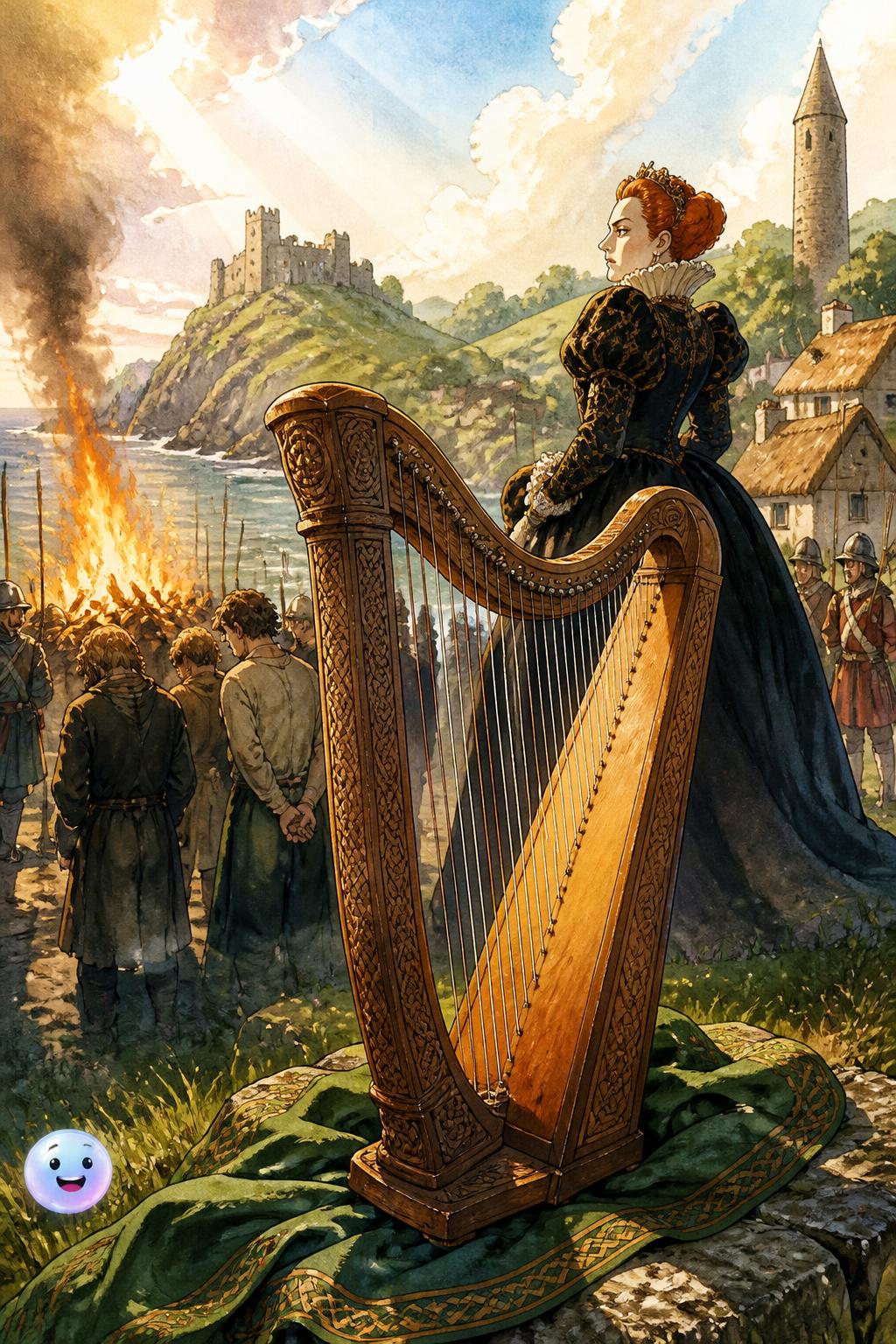 La harpe celtique, symbole de rébellion