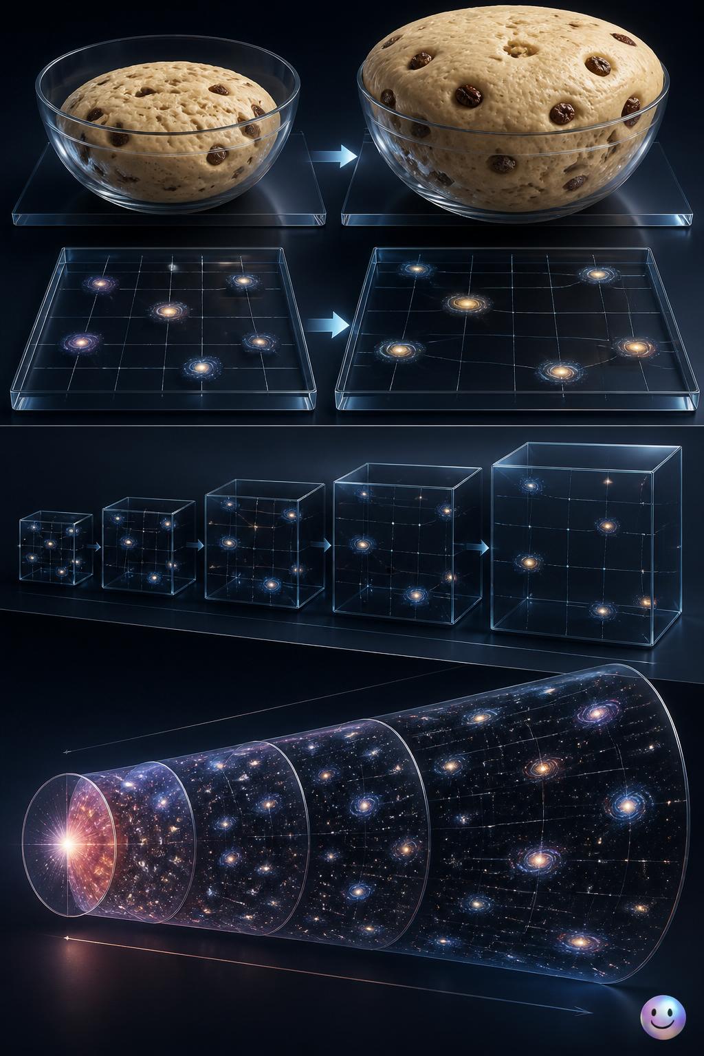 Space is stretching, not flying