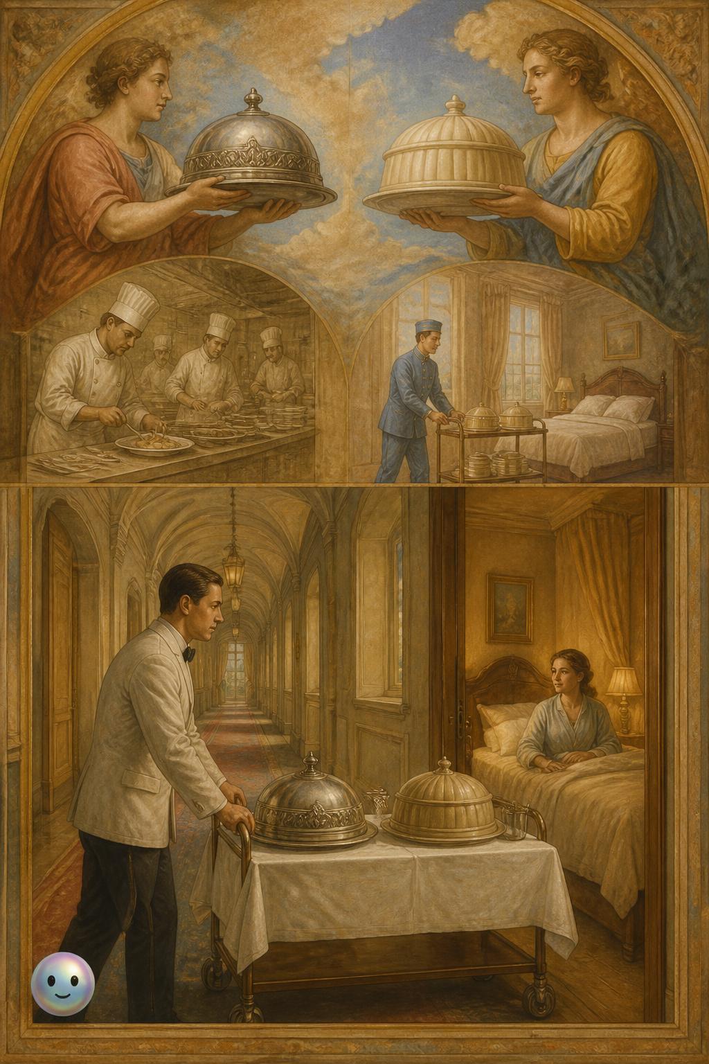 The metal cloche and plastic domes