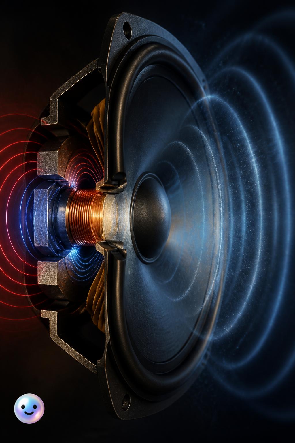 How an electromagnetic speaker works