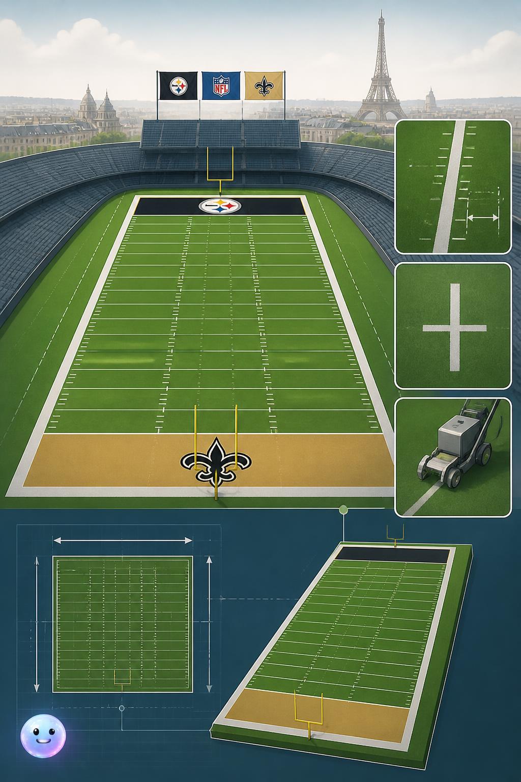 The math behind the yard lines