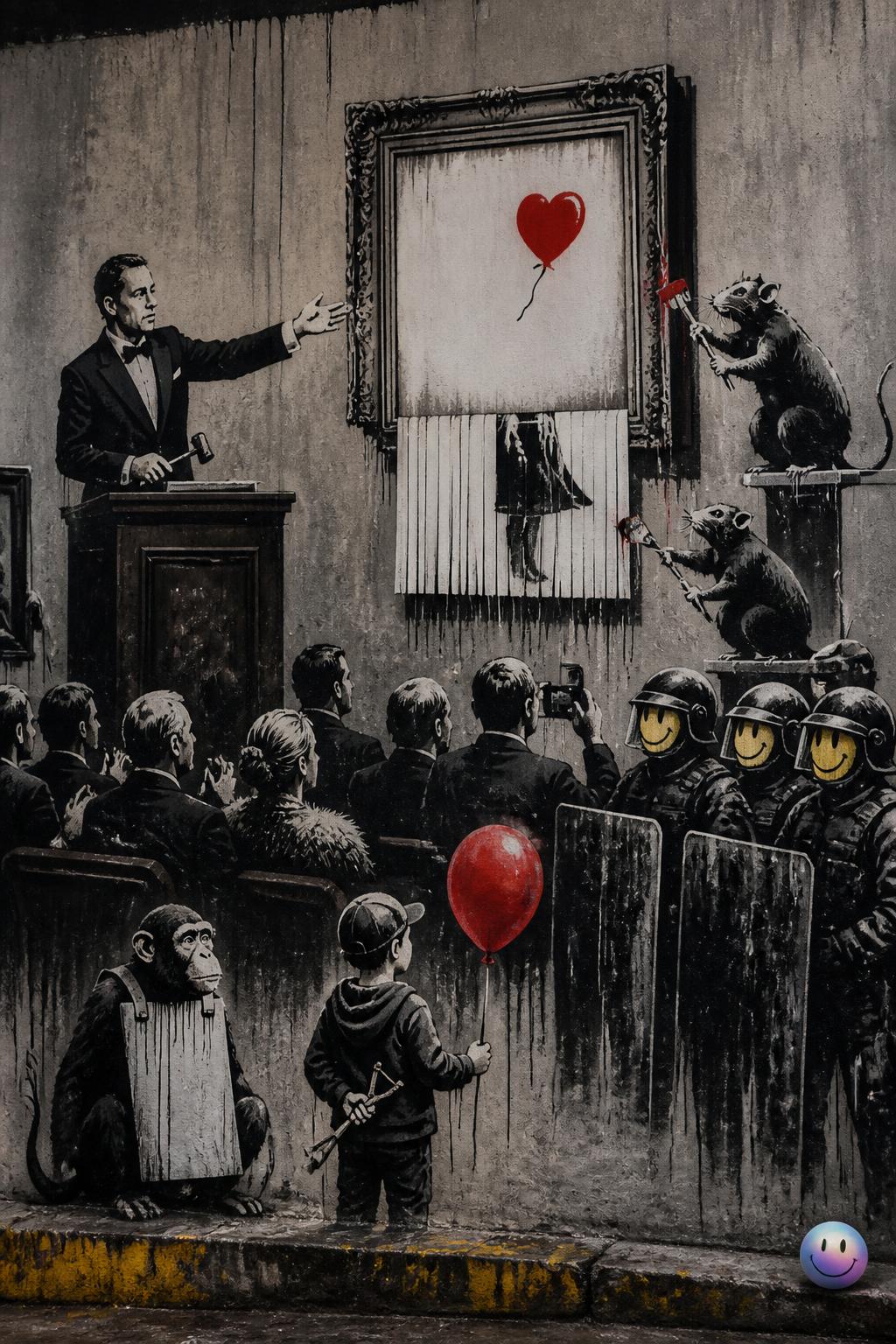The shredded painting auction stunt