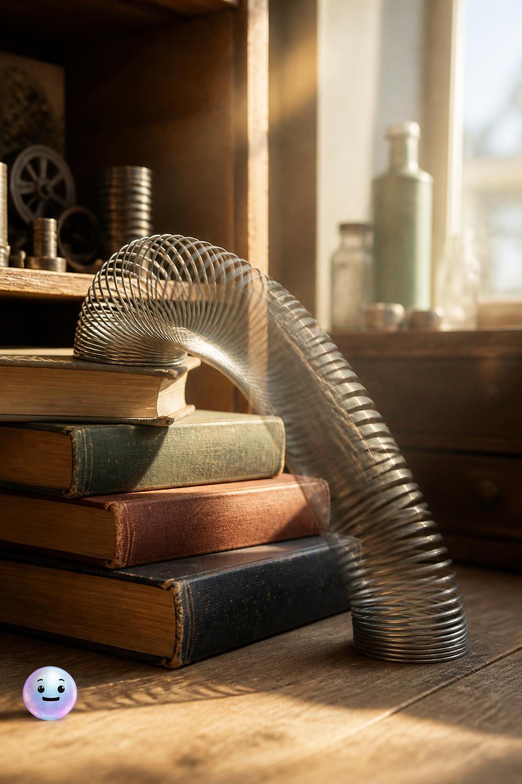 The Slinky's tumble off a shelf