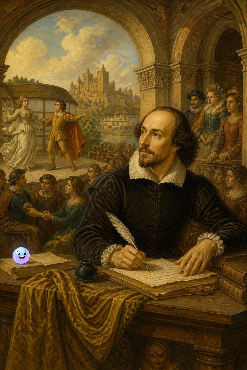 La plume géniale de William Shakespeare