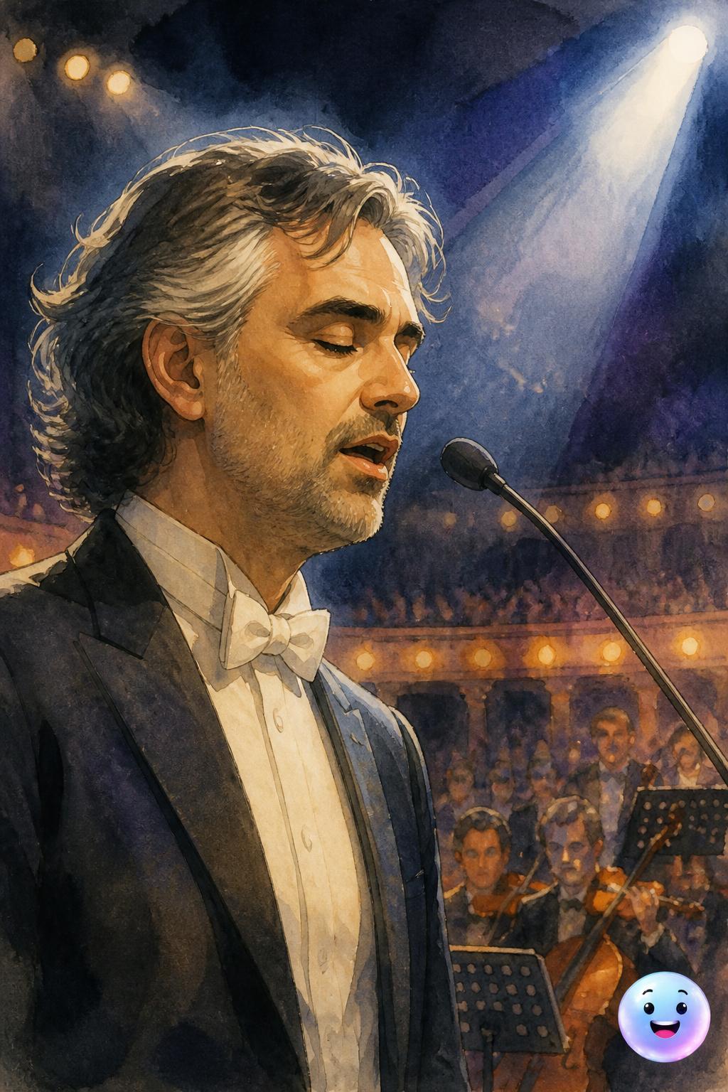 La voce di Andrea Bocelli incanta l'Ariston