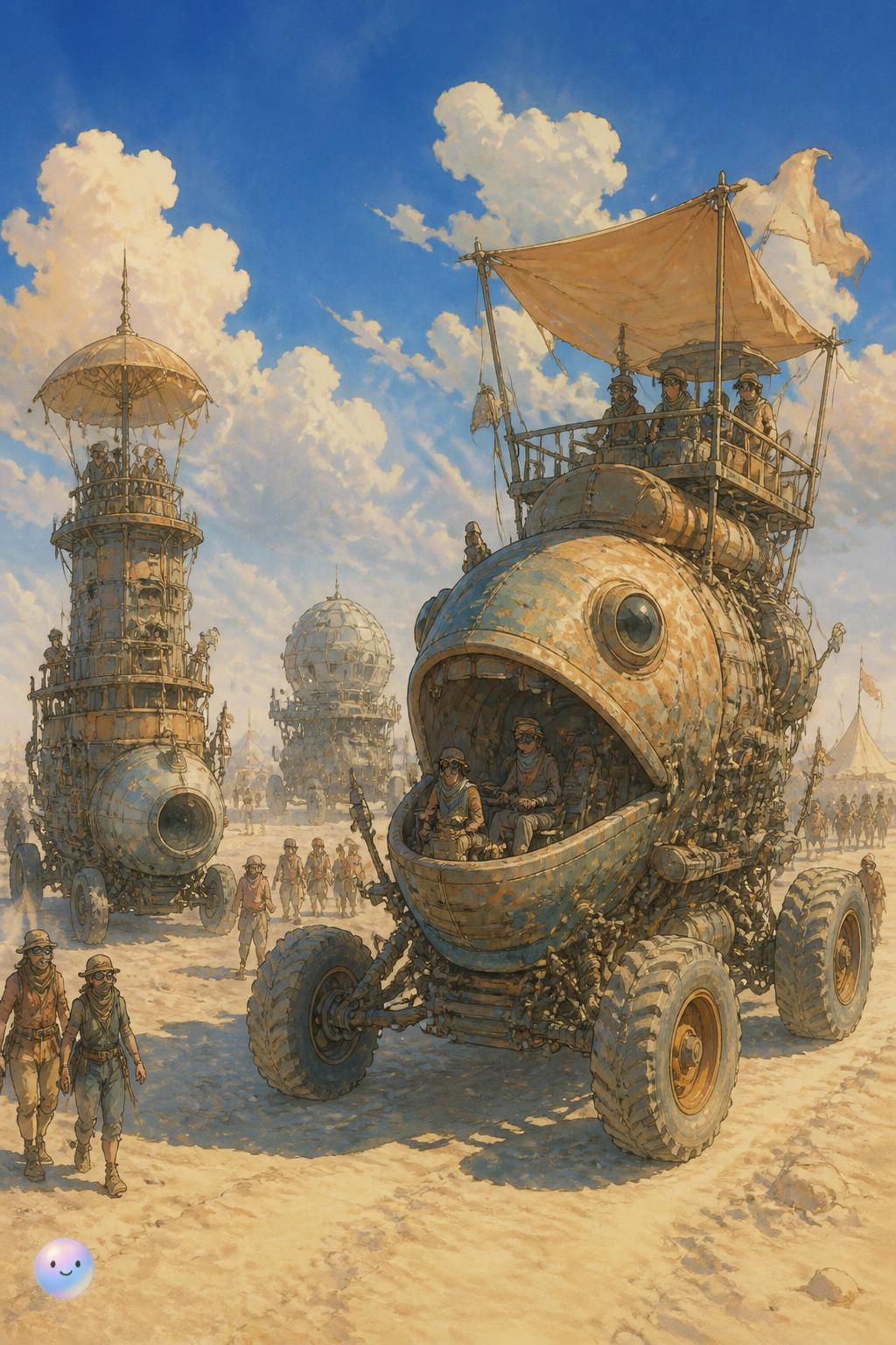 Mutant vehicles that roam the dust