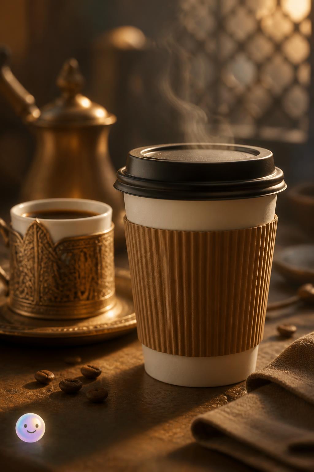 The cardboard sleeve guarding your hot coffee