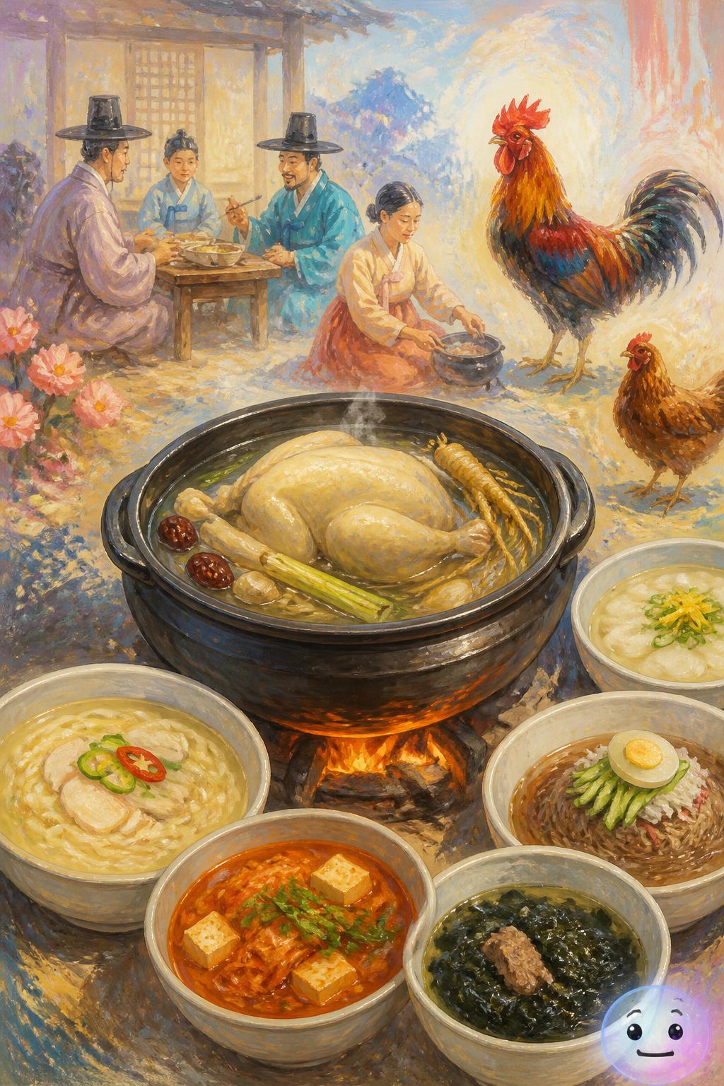 꿩 대신 닭으로 끓인 육수