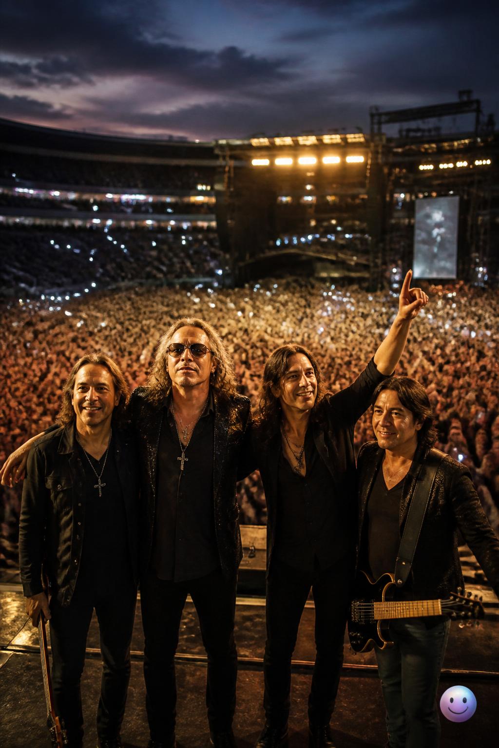 Maná y el coro de ochenta mil voces