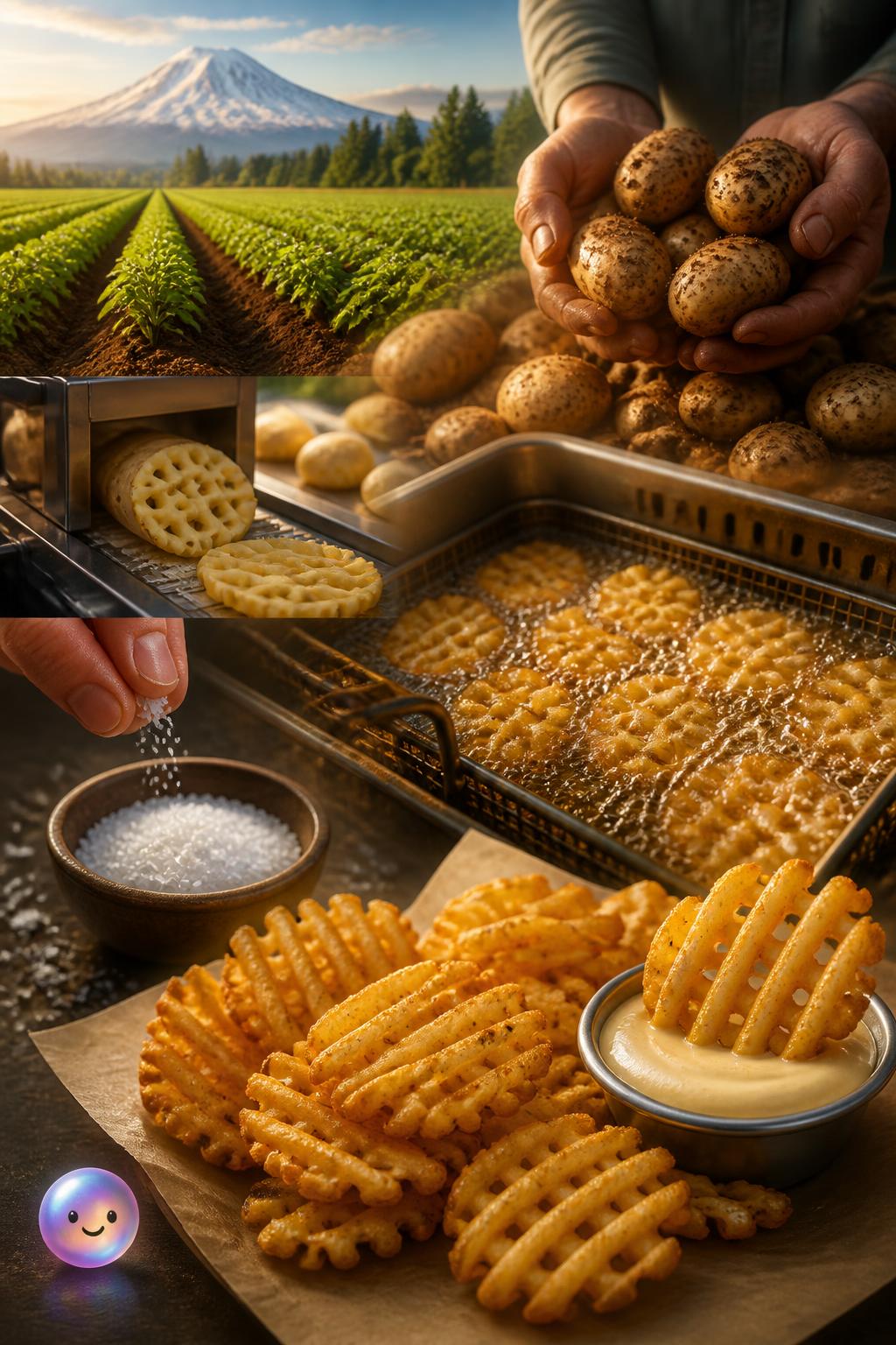 The magic of the waffle potato fries