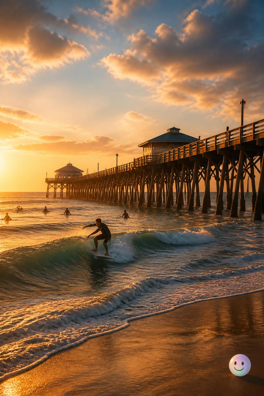 The iconic Cocoa Beach Pier