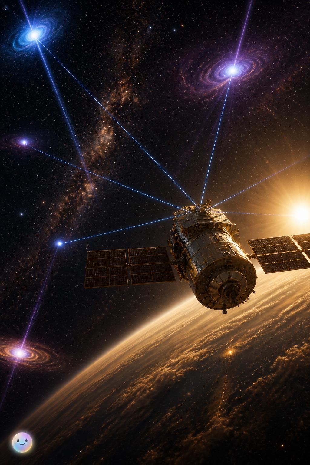 Galactic GPS for spacecraft