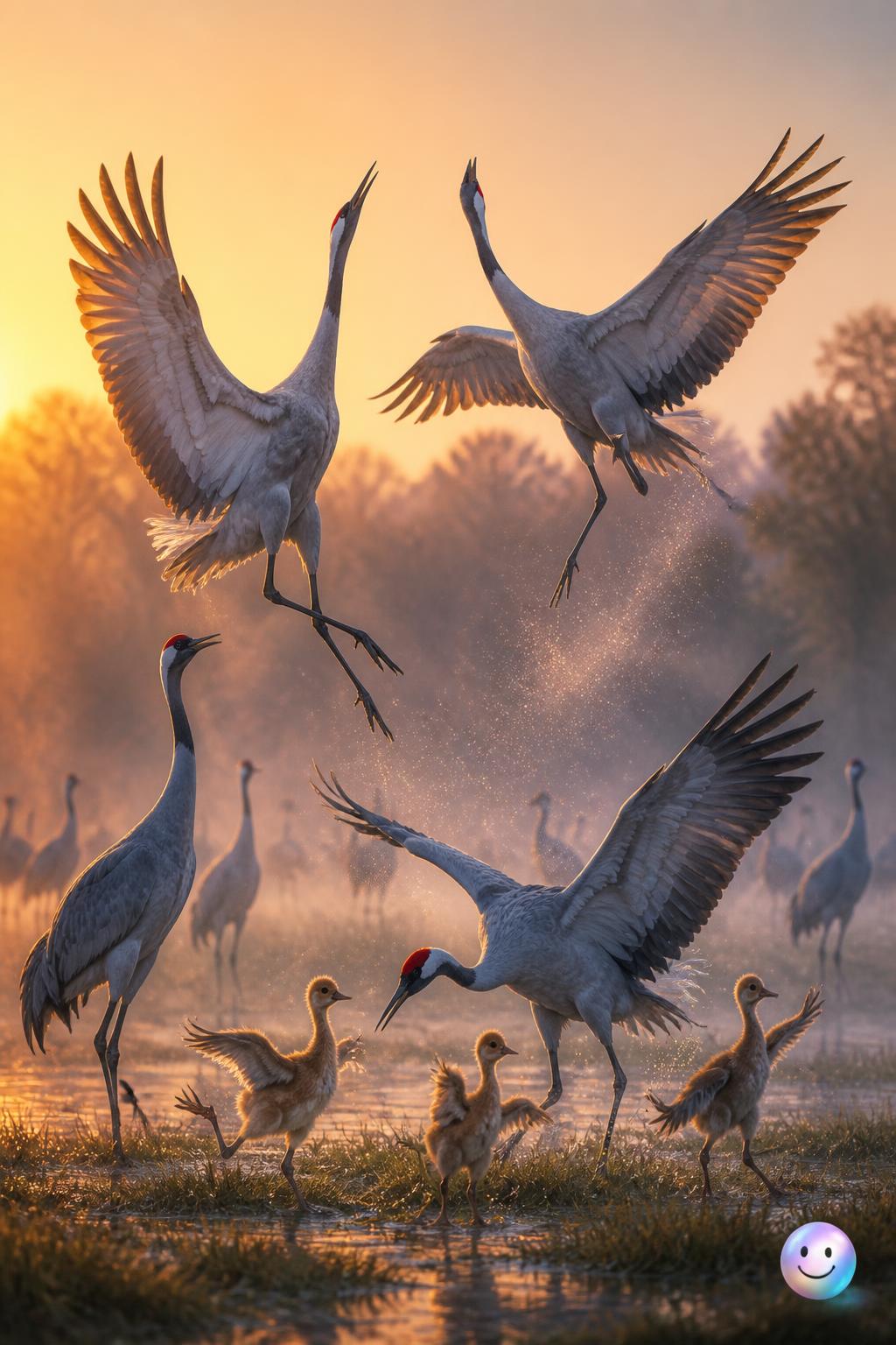 The energetic brolga group dance of Australia