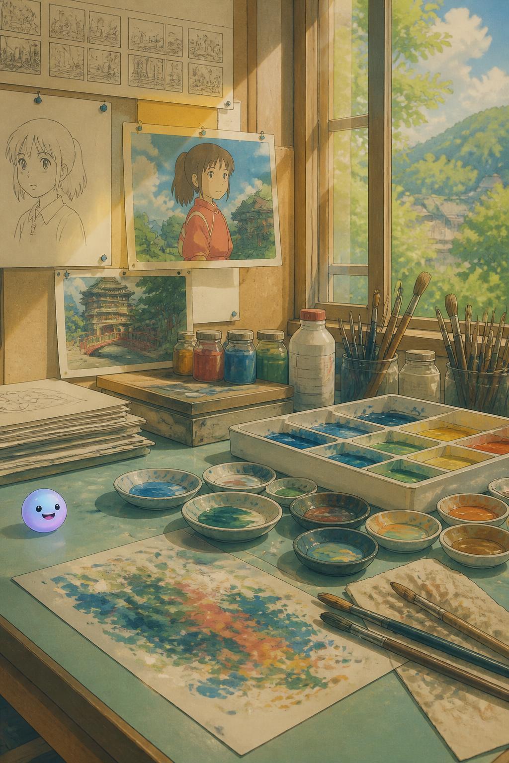 The hand-painted worlds of Studio Ghibli