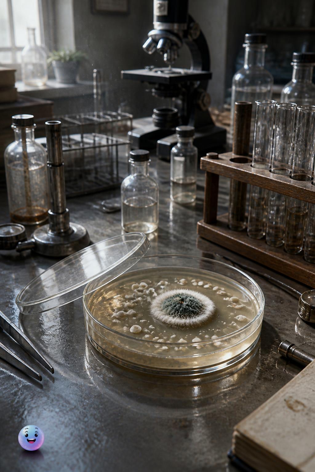 Penicillin from a messy lab