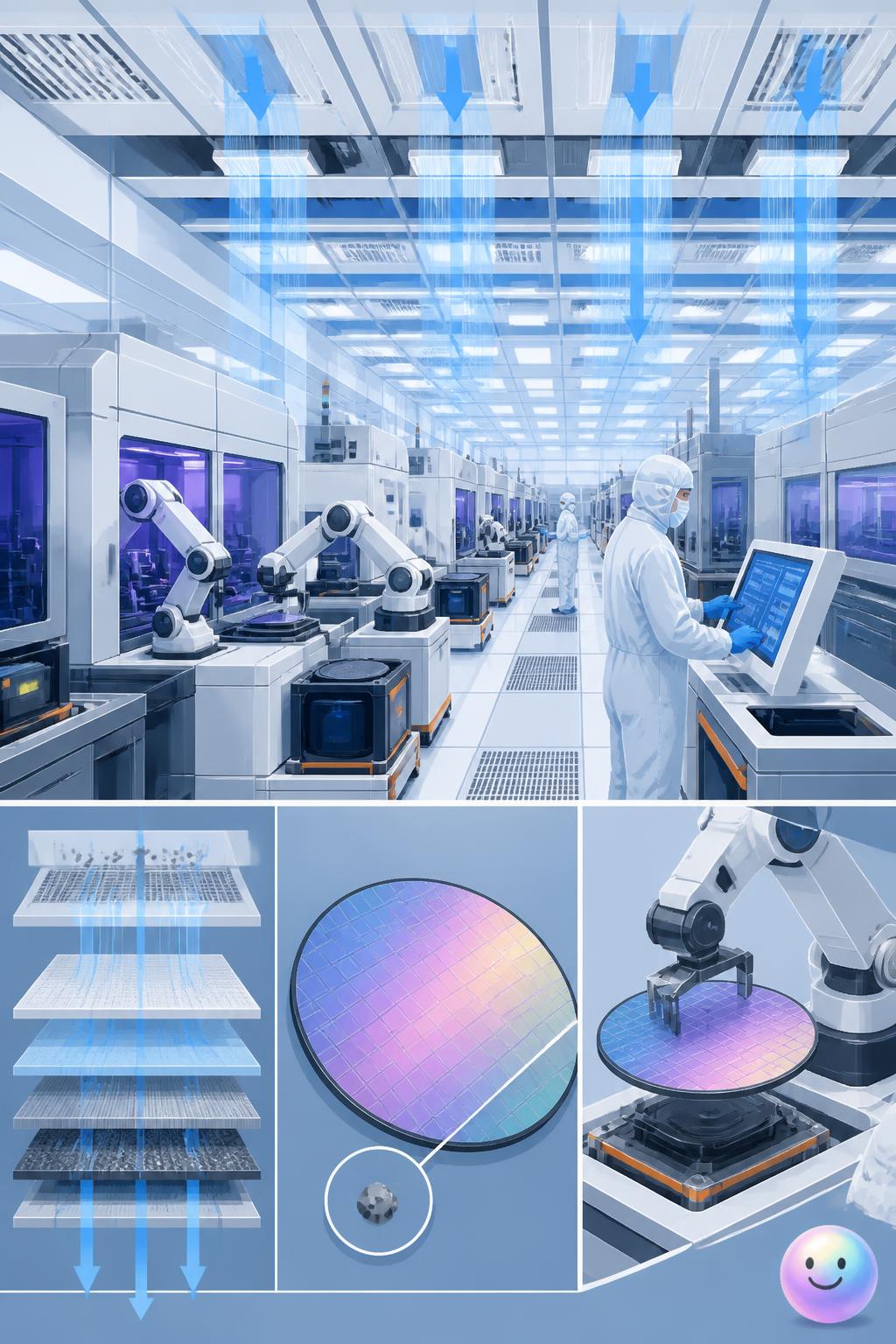 The giant cleanrooms of Taiwanese gigafabs