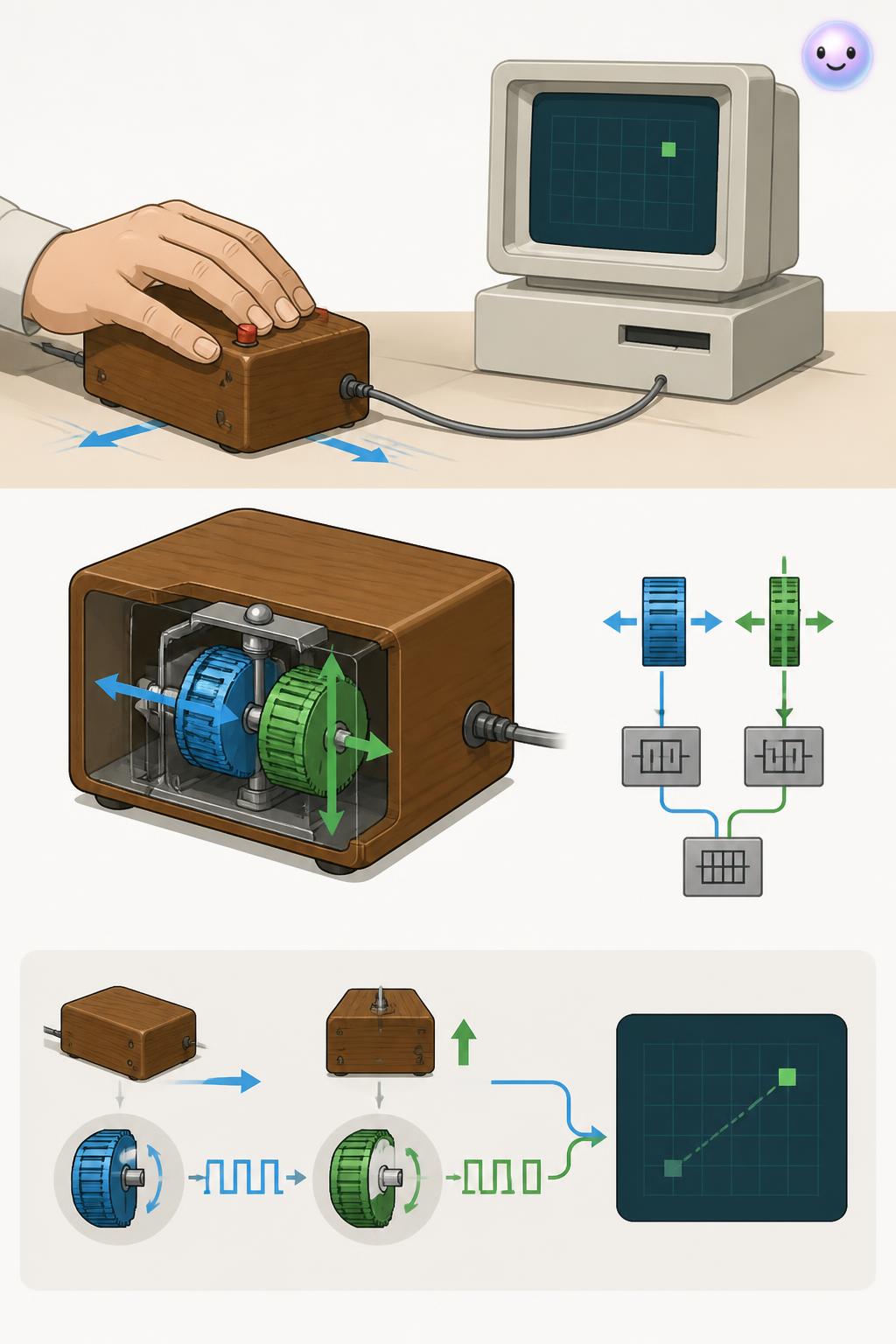 How the wooden prototype worked