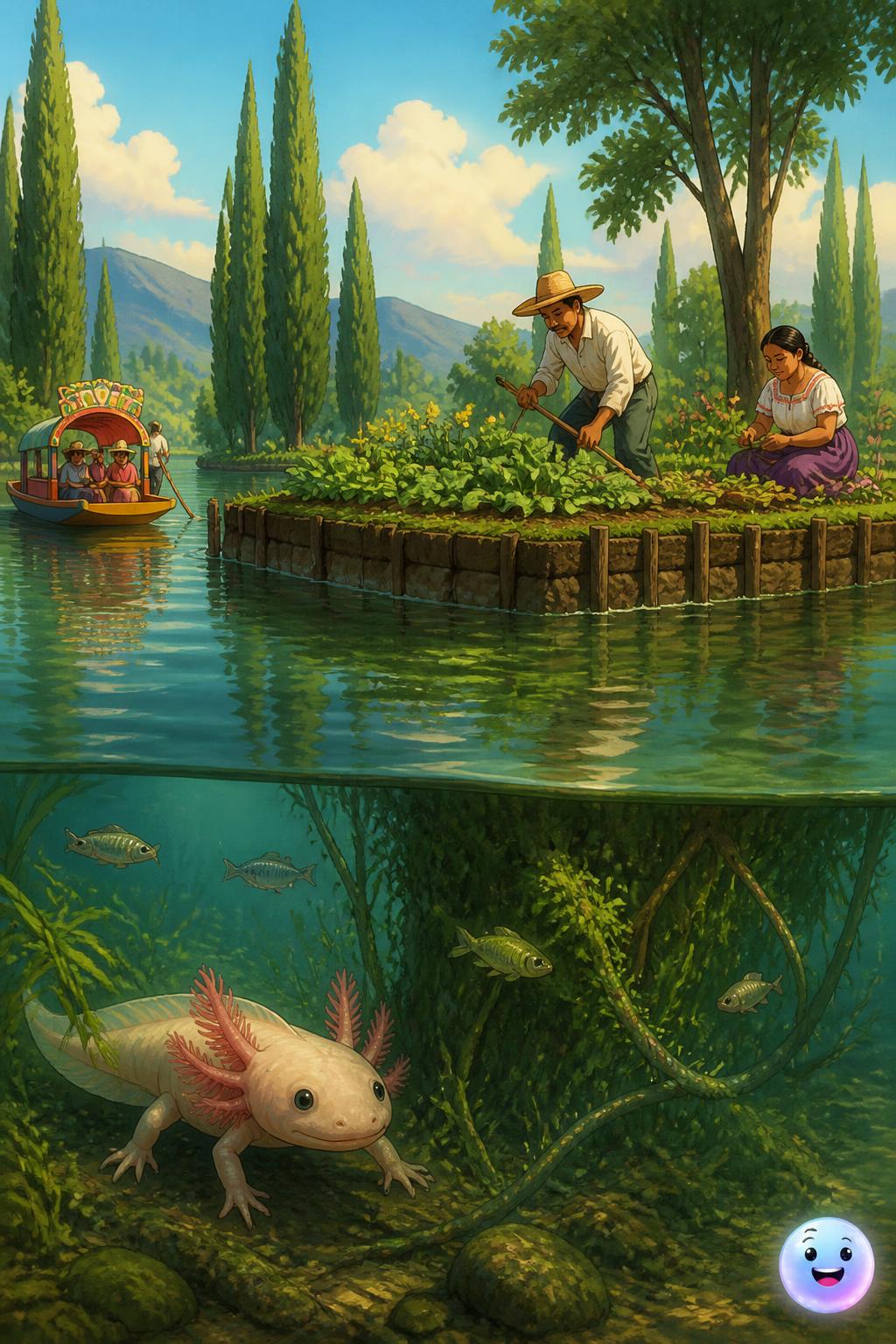 The floating gardens of Xochimilco
