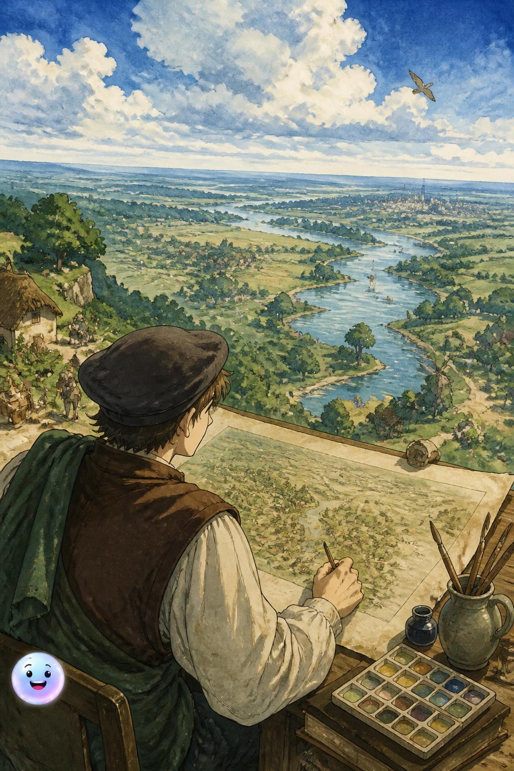 La asombrosa perspectiva a vista de pájaro