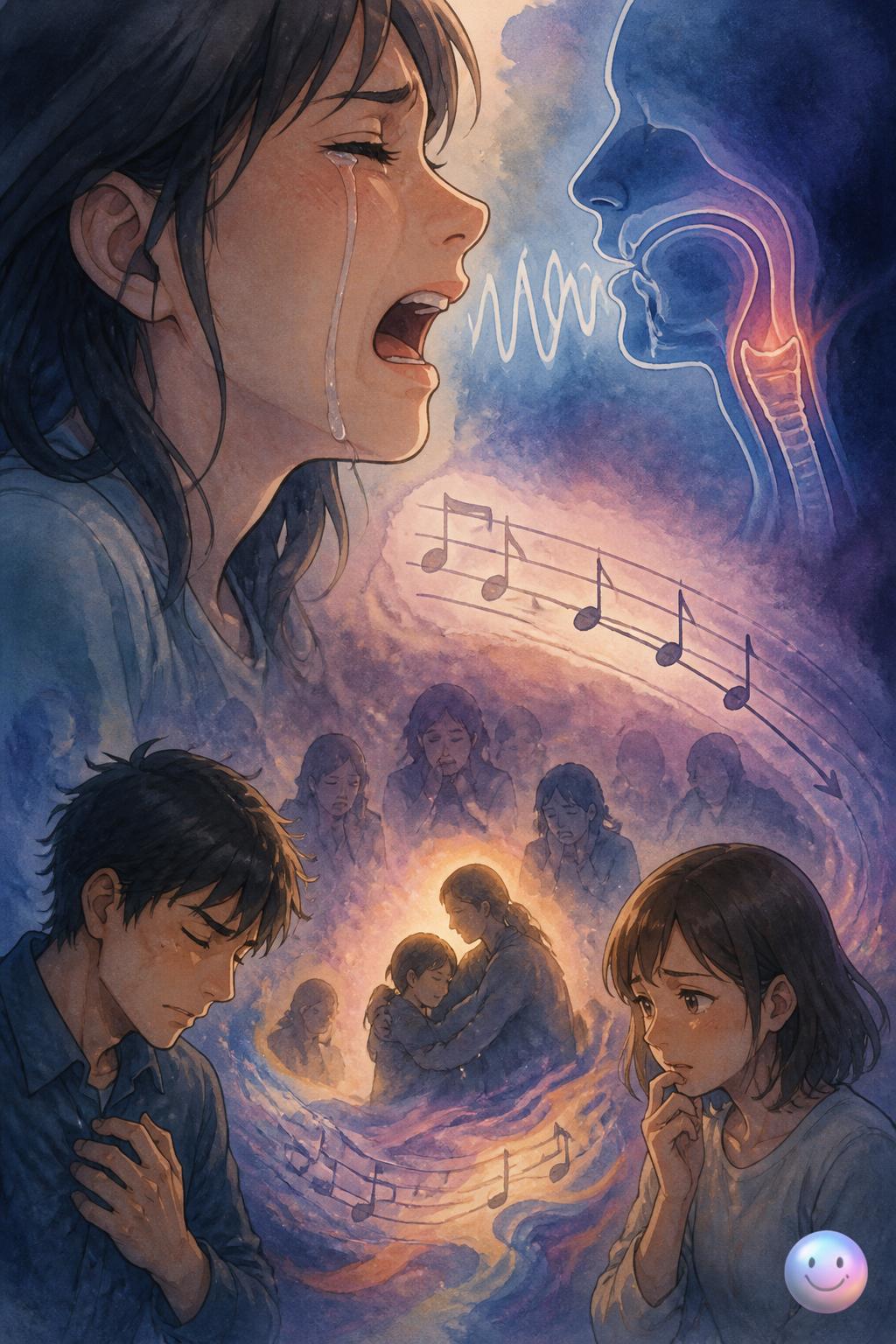 The sound of human crying