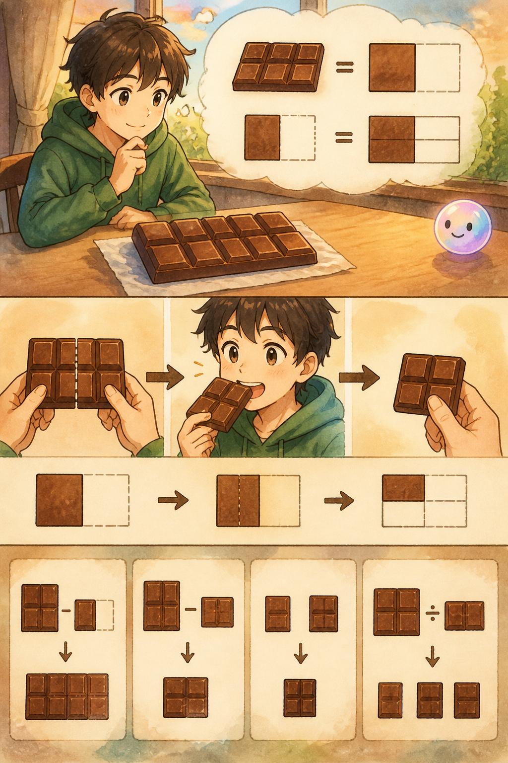 El concepto de una fracción de otra