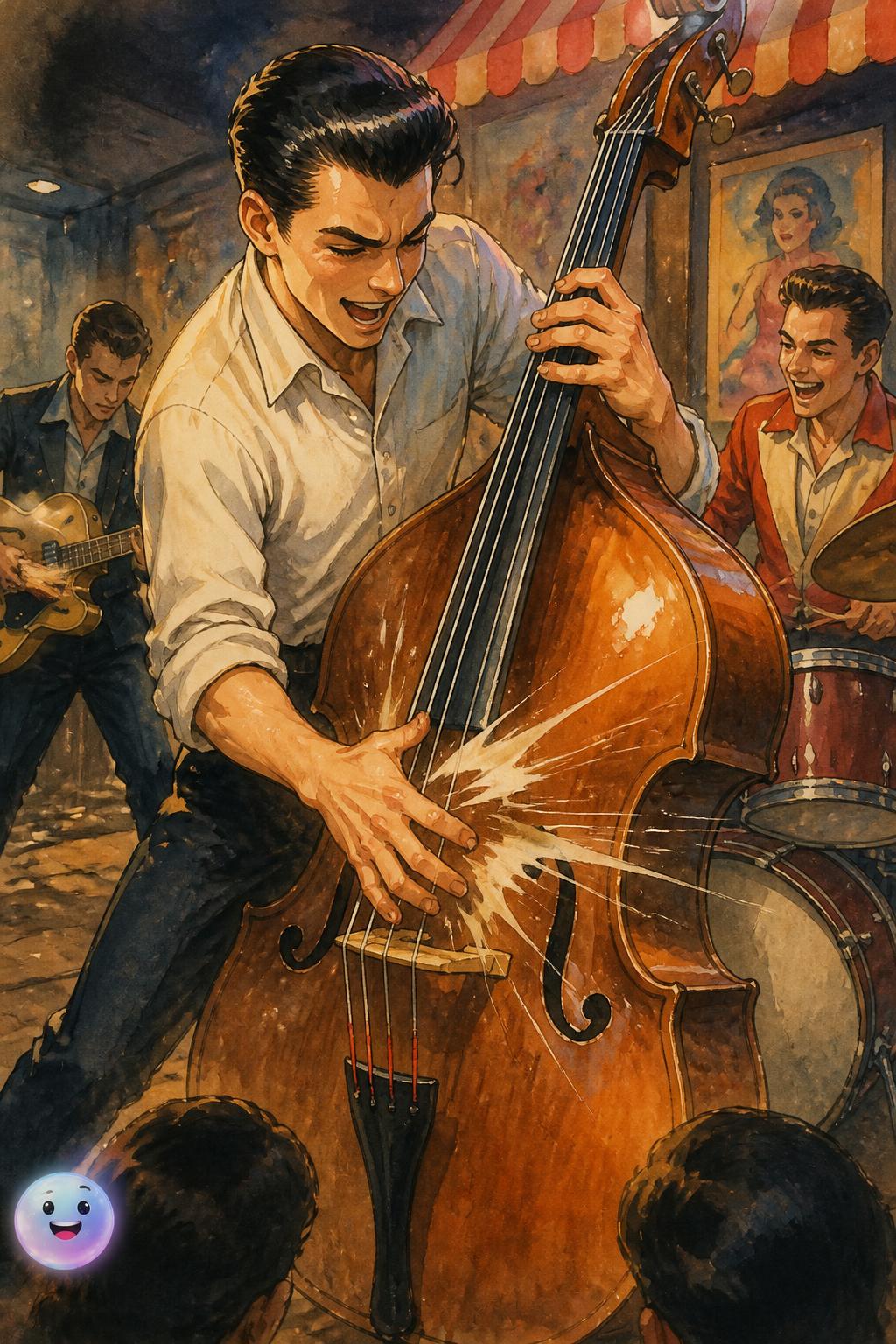 Der wilde Slap-Bass im schnellen Rhythmus