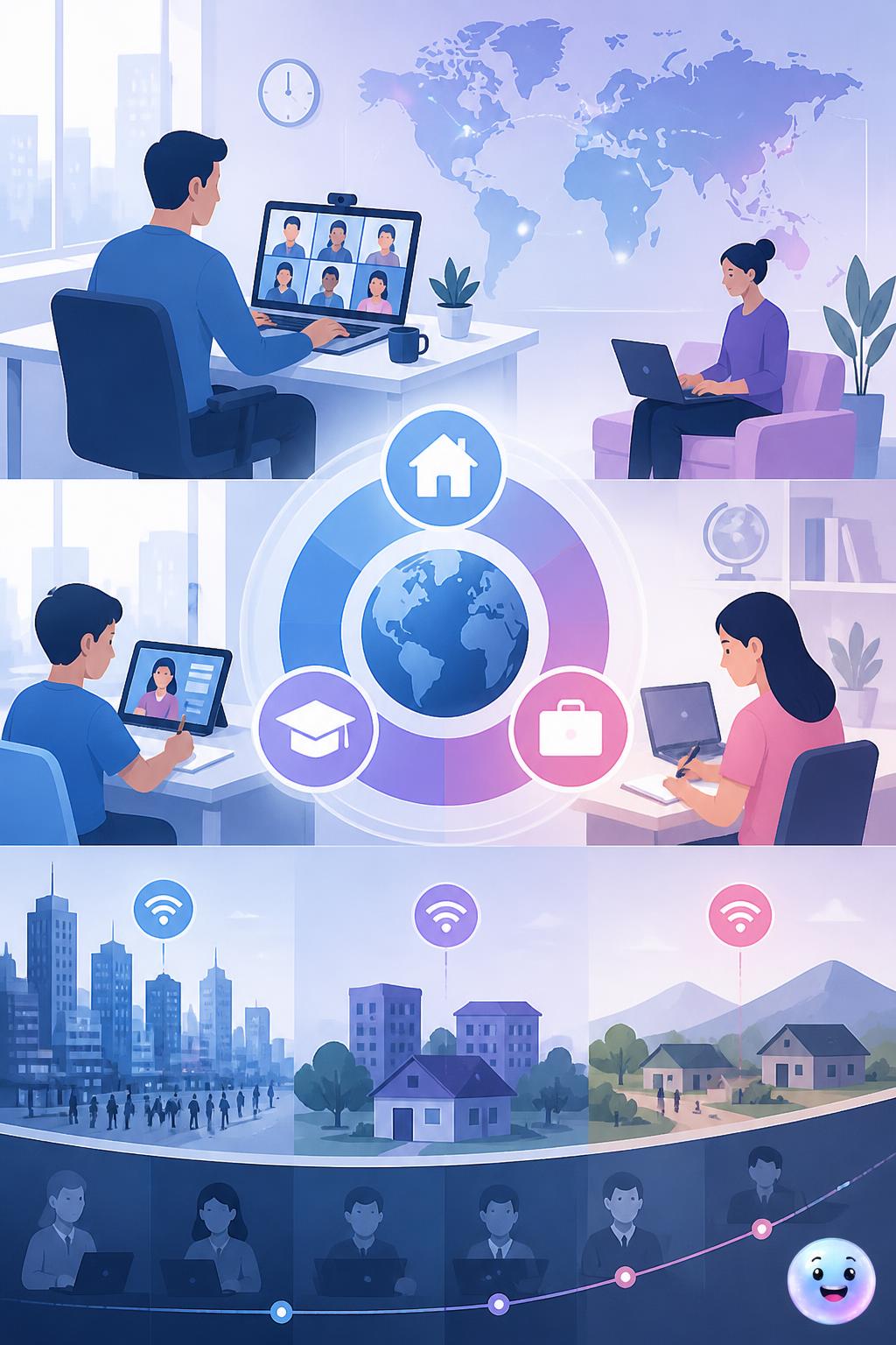 El auge del teletrabajo y educación digital