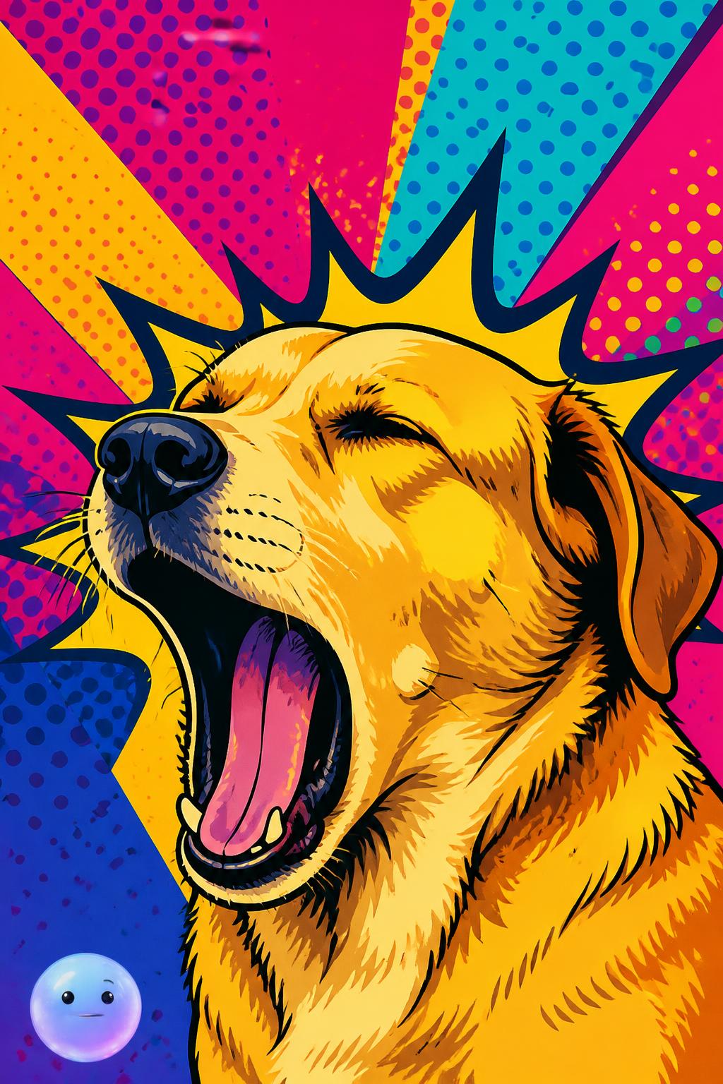 El bostezo del perro estresado