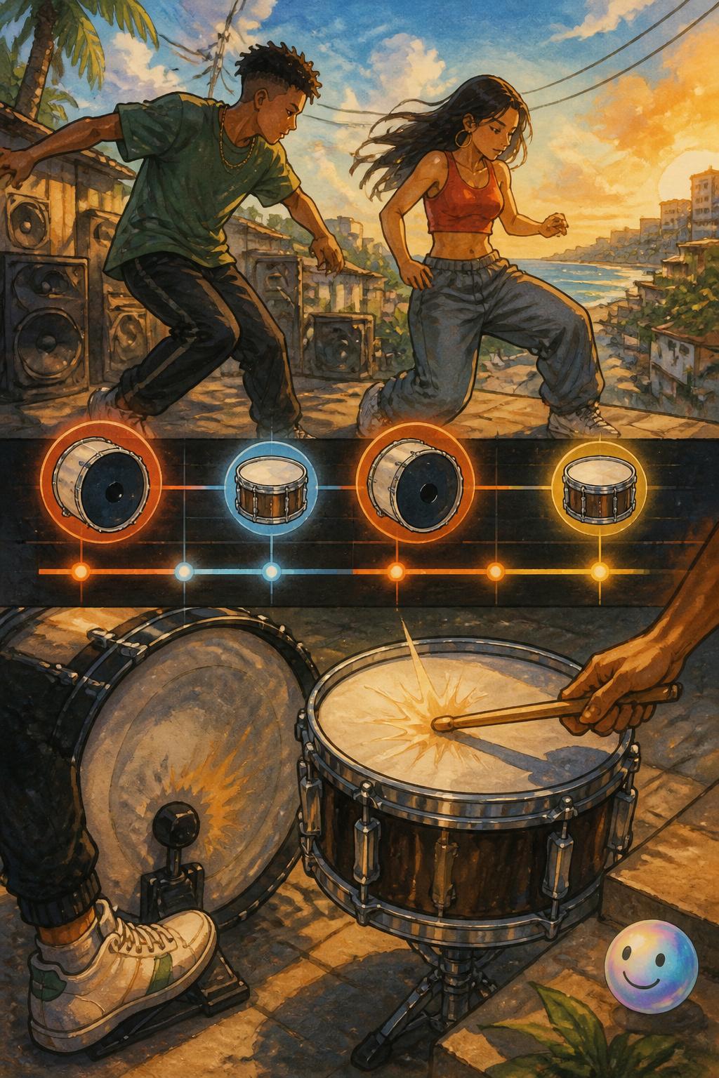 The anatomy of the kick and snare