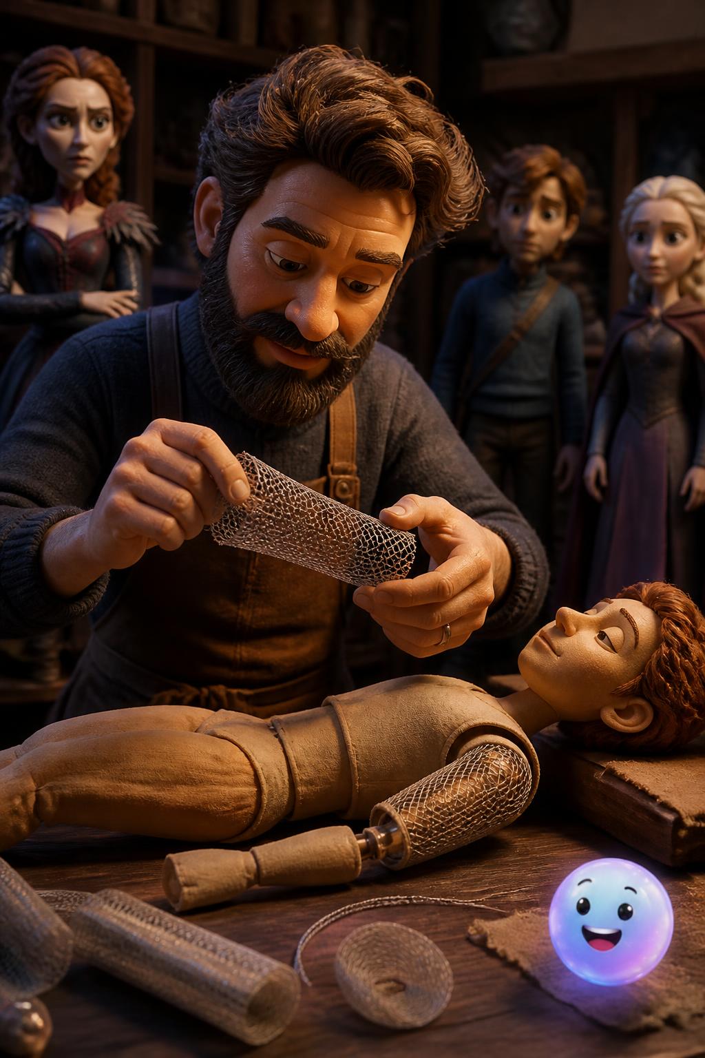 Puppets that can flex their muscles
