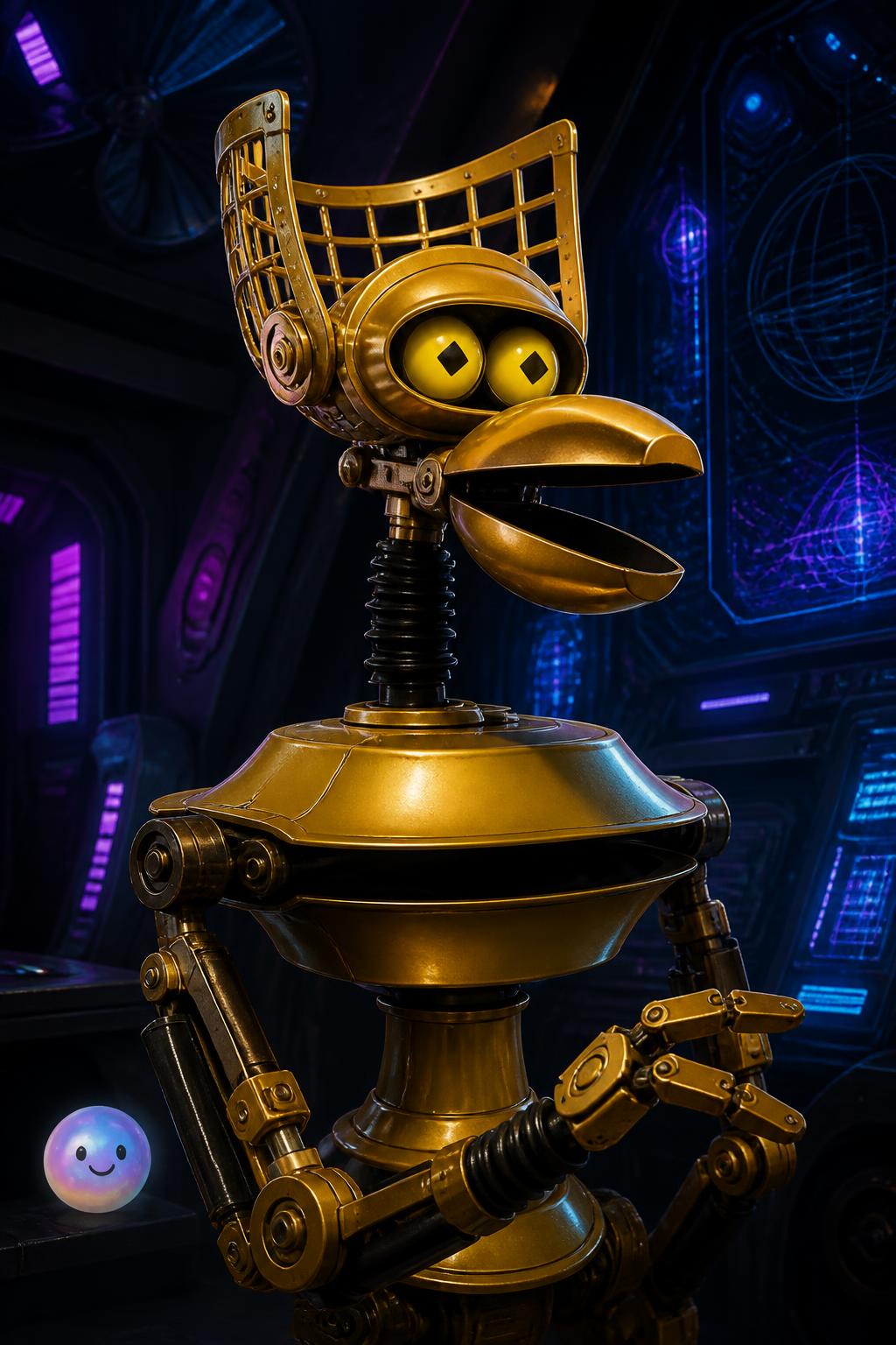Crow T. Robot the golden wire net