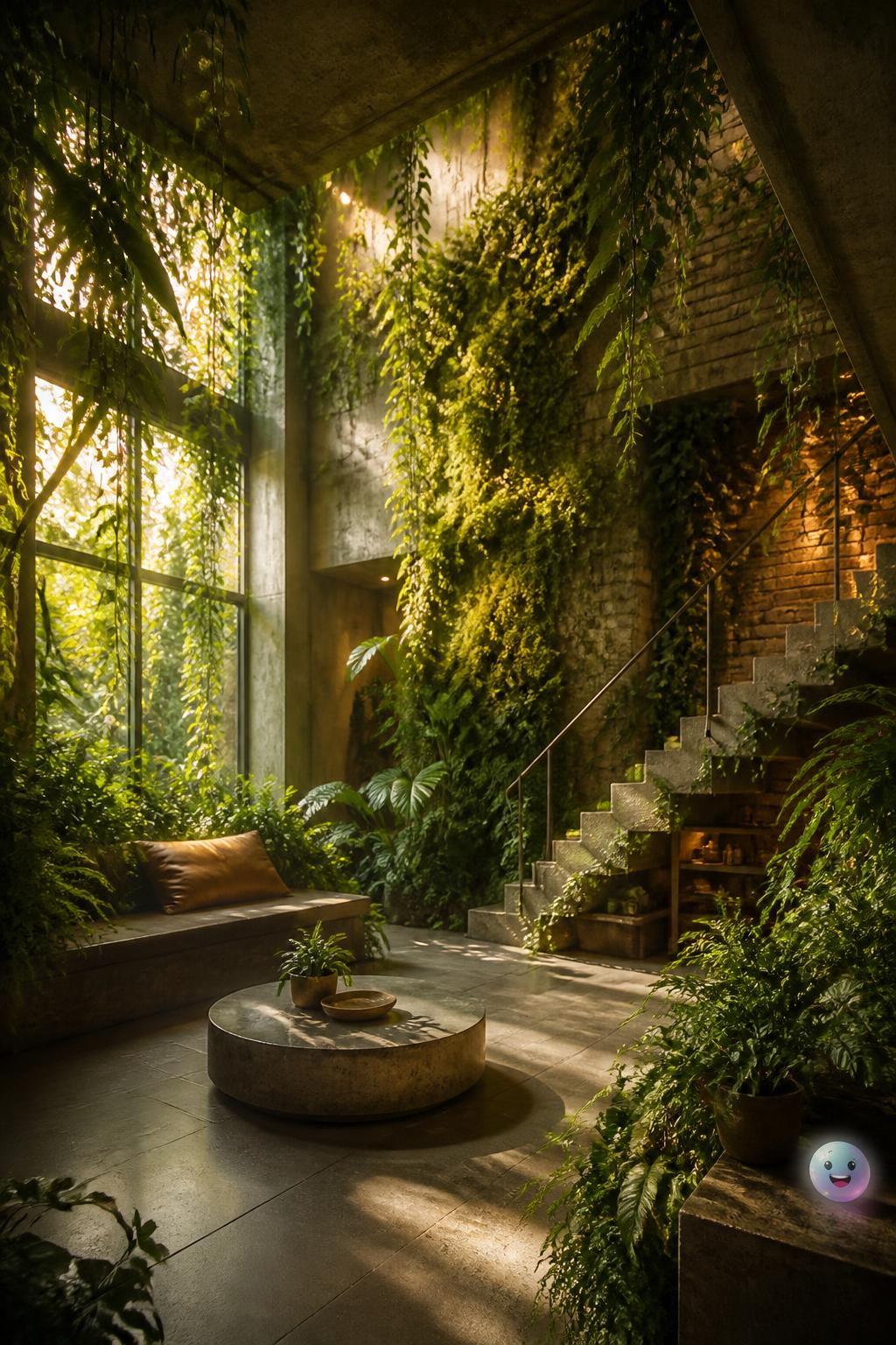 Biophilic design and untamed plants