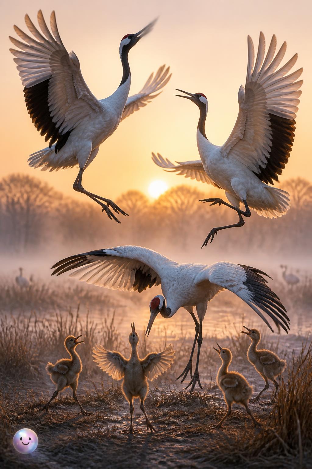 Shared parenting duties in the nest
