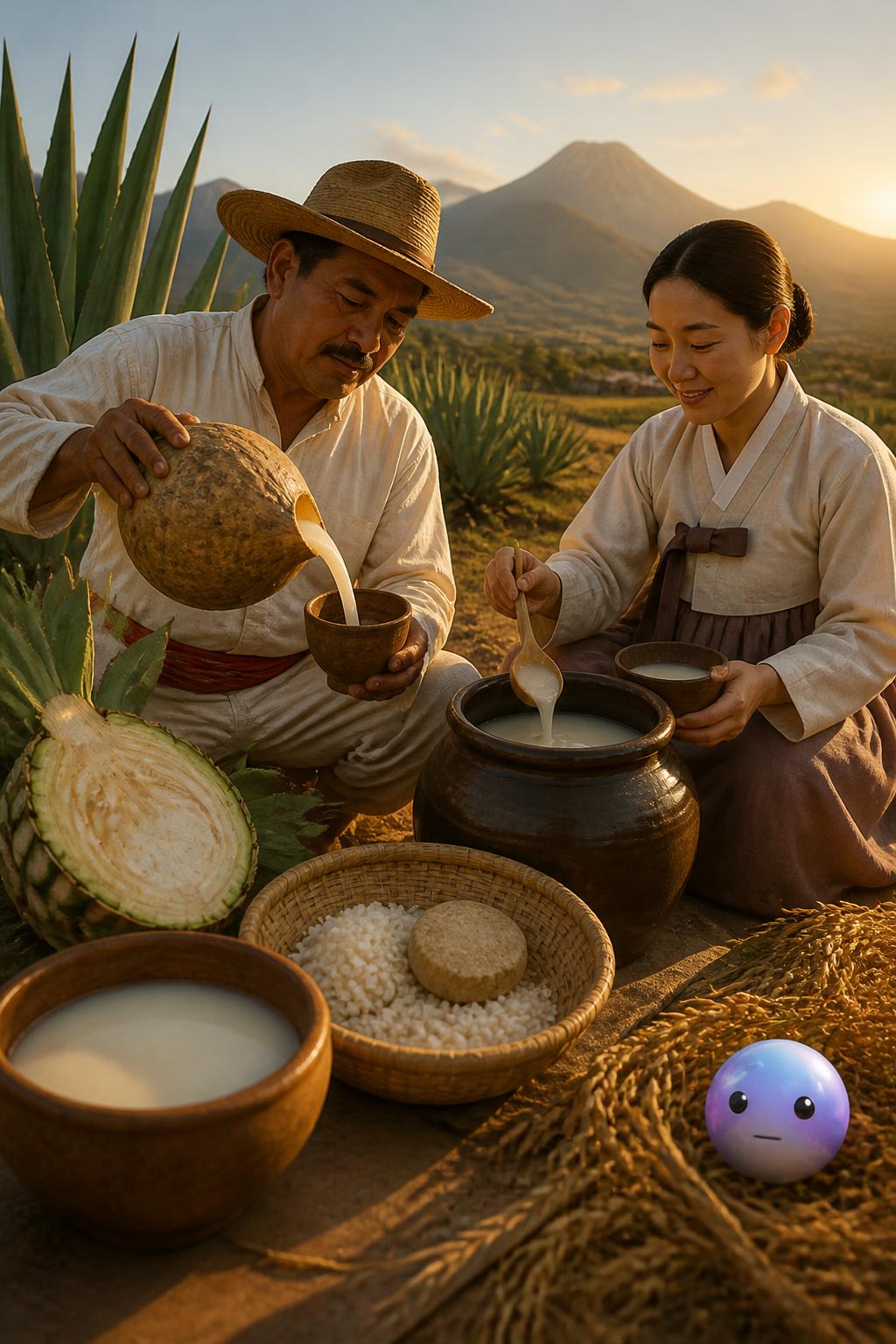 Fermentación ancestral con el pulque y el makgeolli