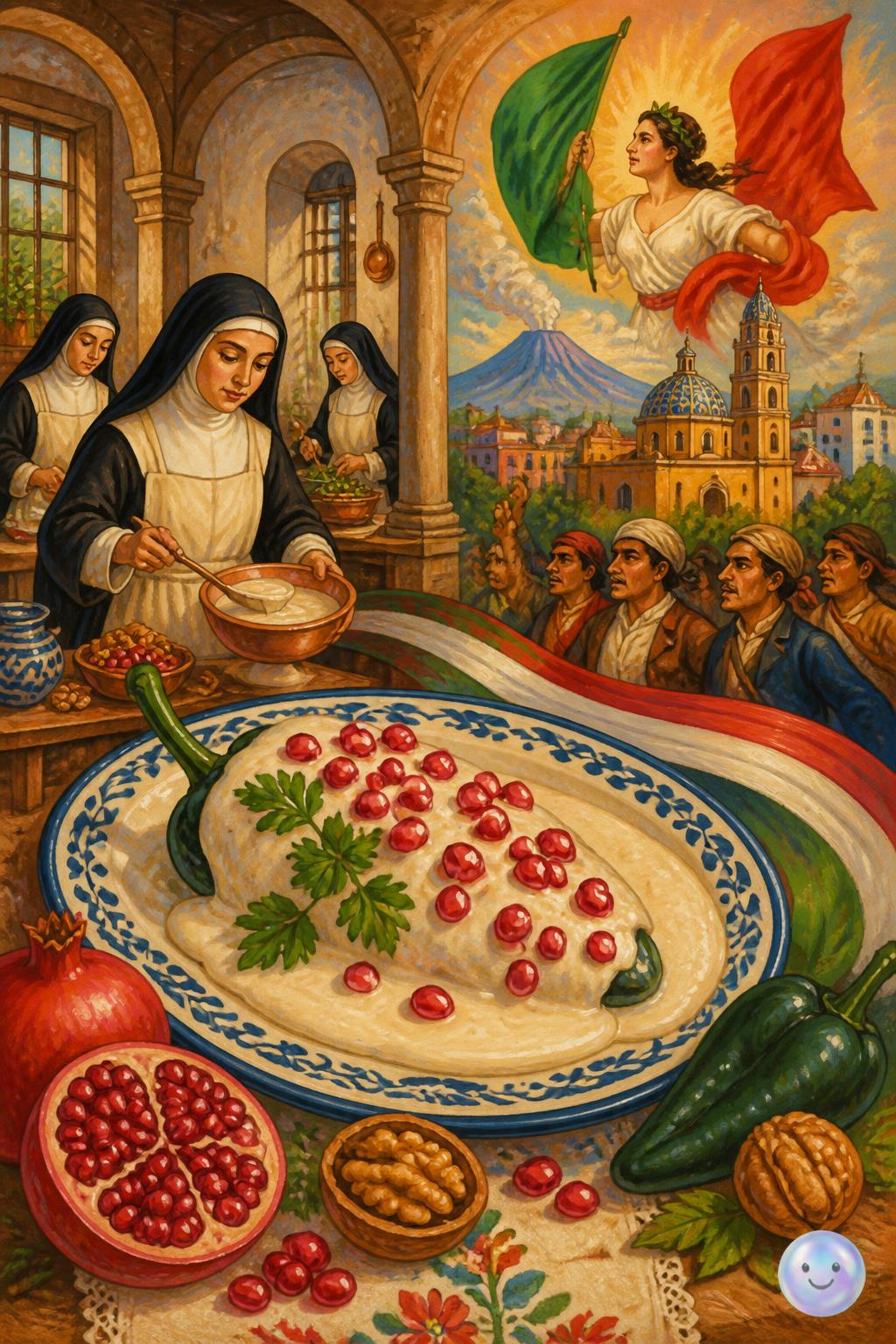 Los chiles en nogada poblanos y su leyenda