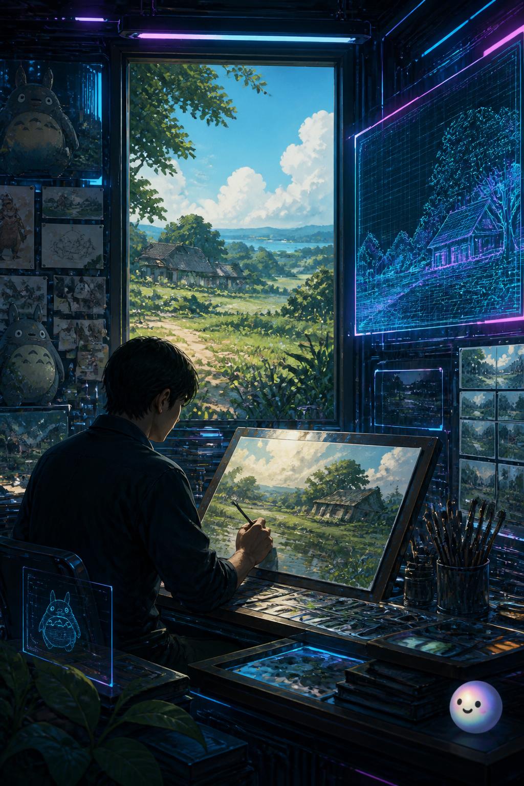 Painting reality with Kazuo Oga