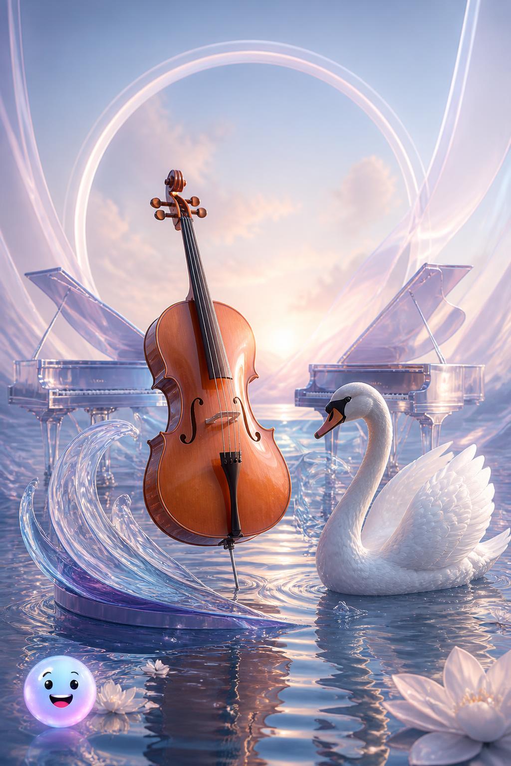 Der elegante Schwan von Camille Saint-Saens