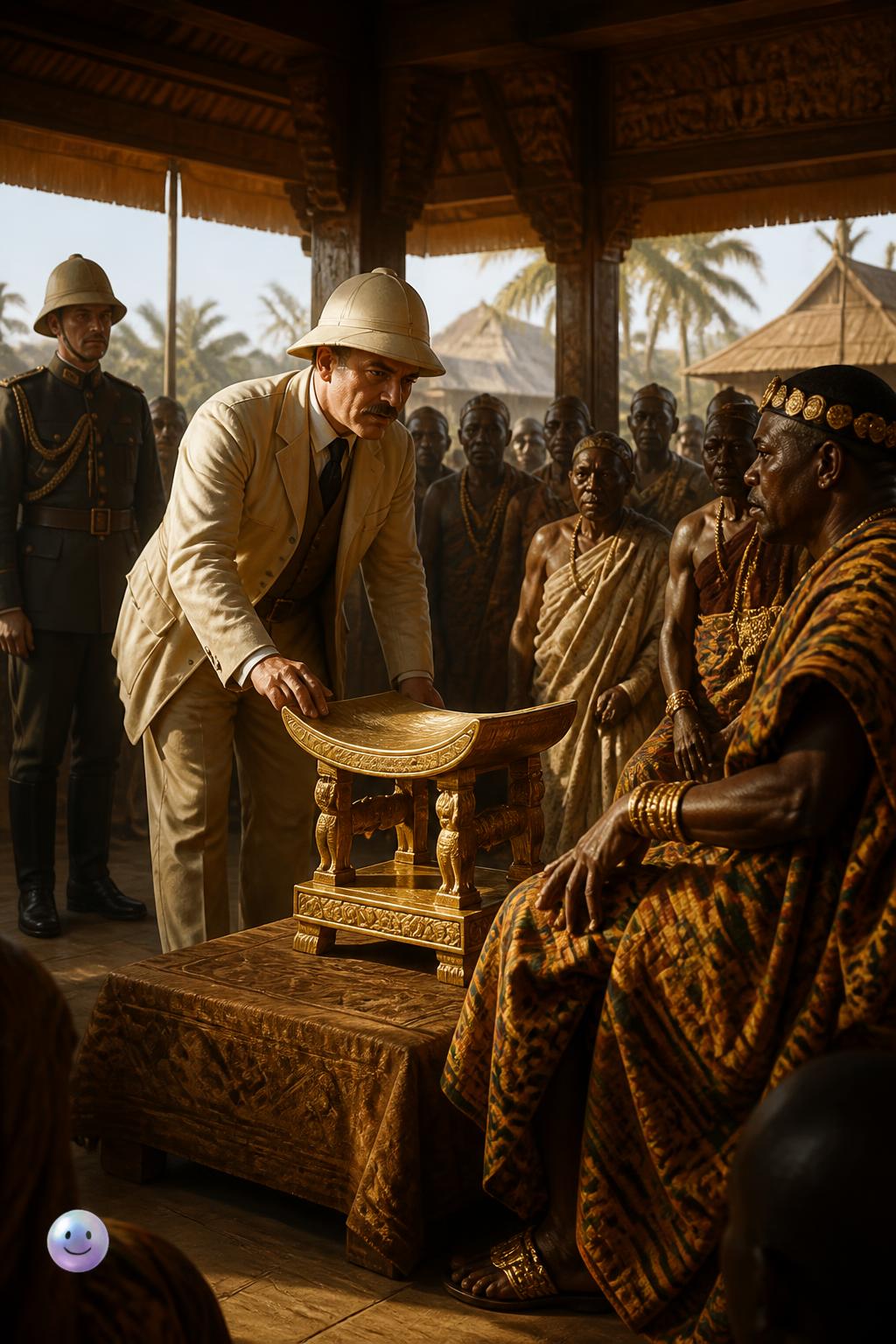 The colonial governor who demanded the sacred seat
