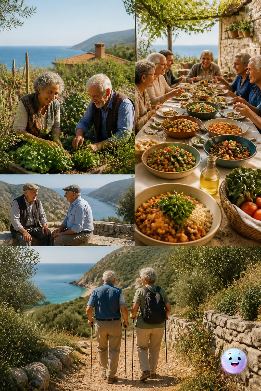 As ladeiras íngremes de Ikaria e da Sardenha