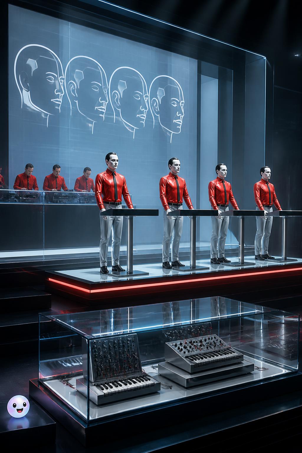 The synthetic clones on stage
