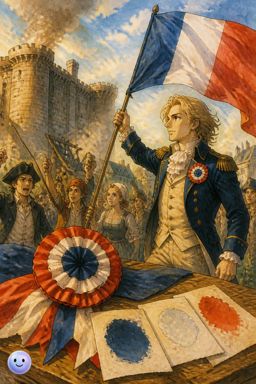 El origen tricolor de la bandera francesa