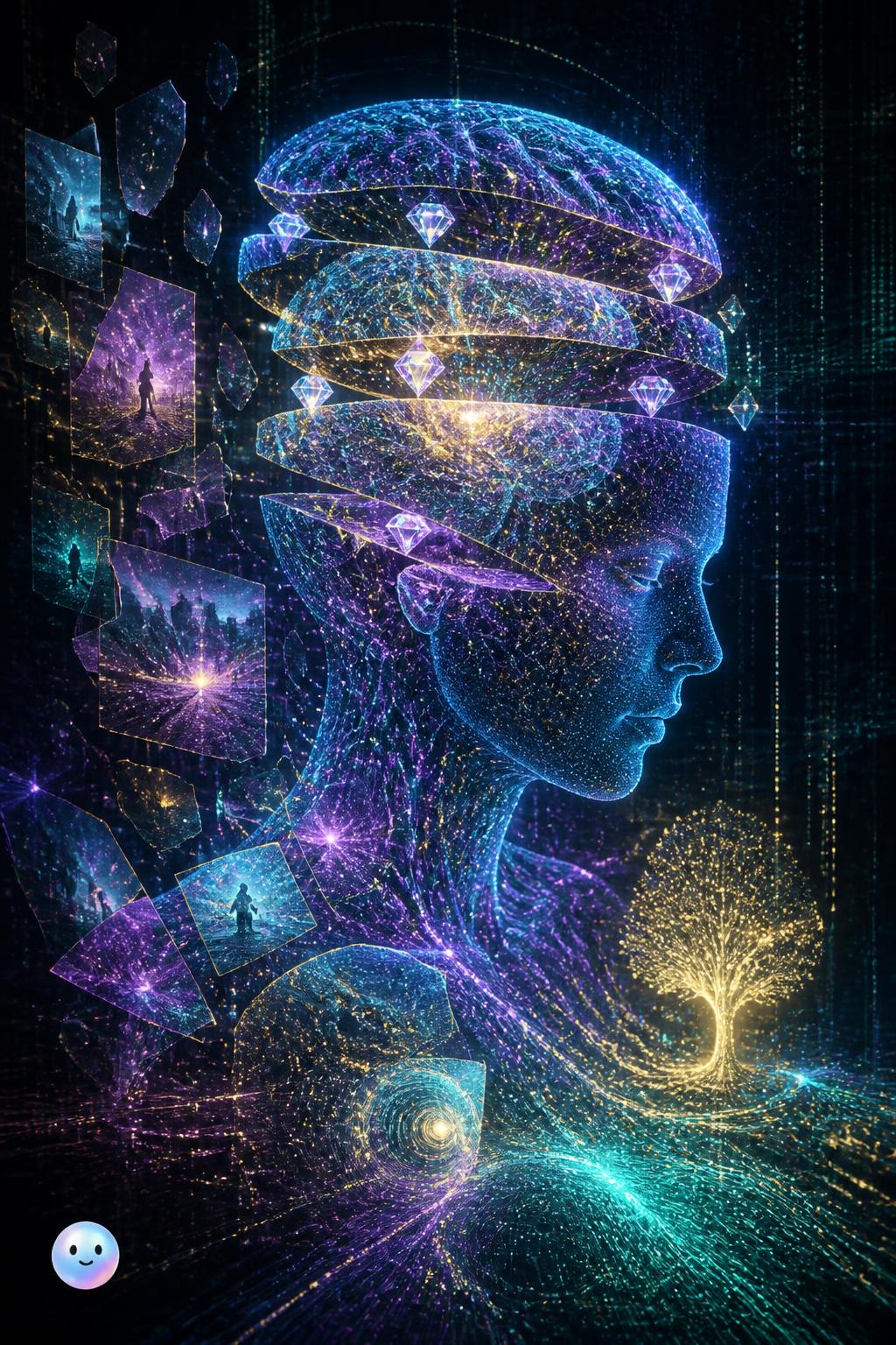 How to slice a brain with diamonds