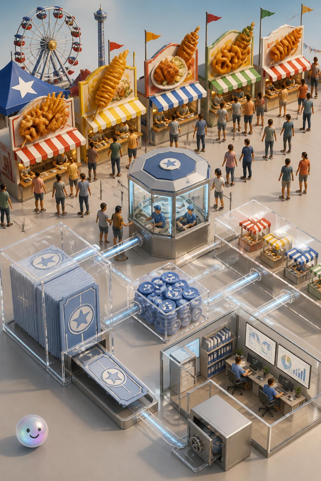 The unique coupon economy of the fair