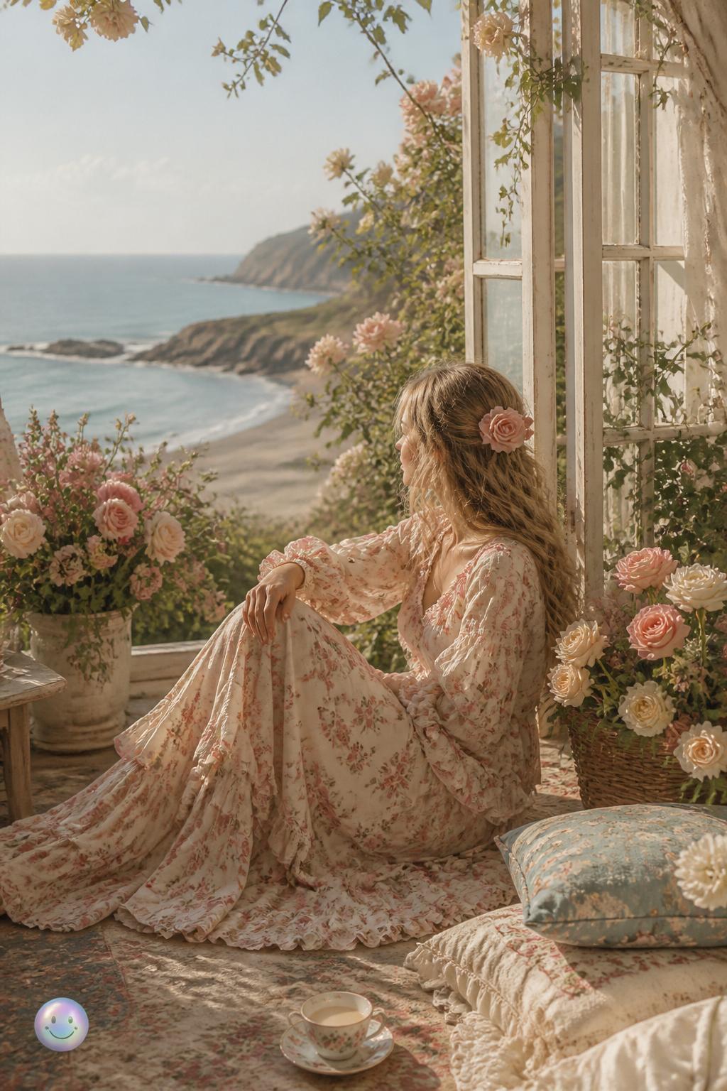 Dressing the home in romantic blooms