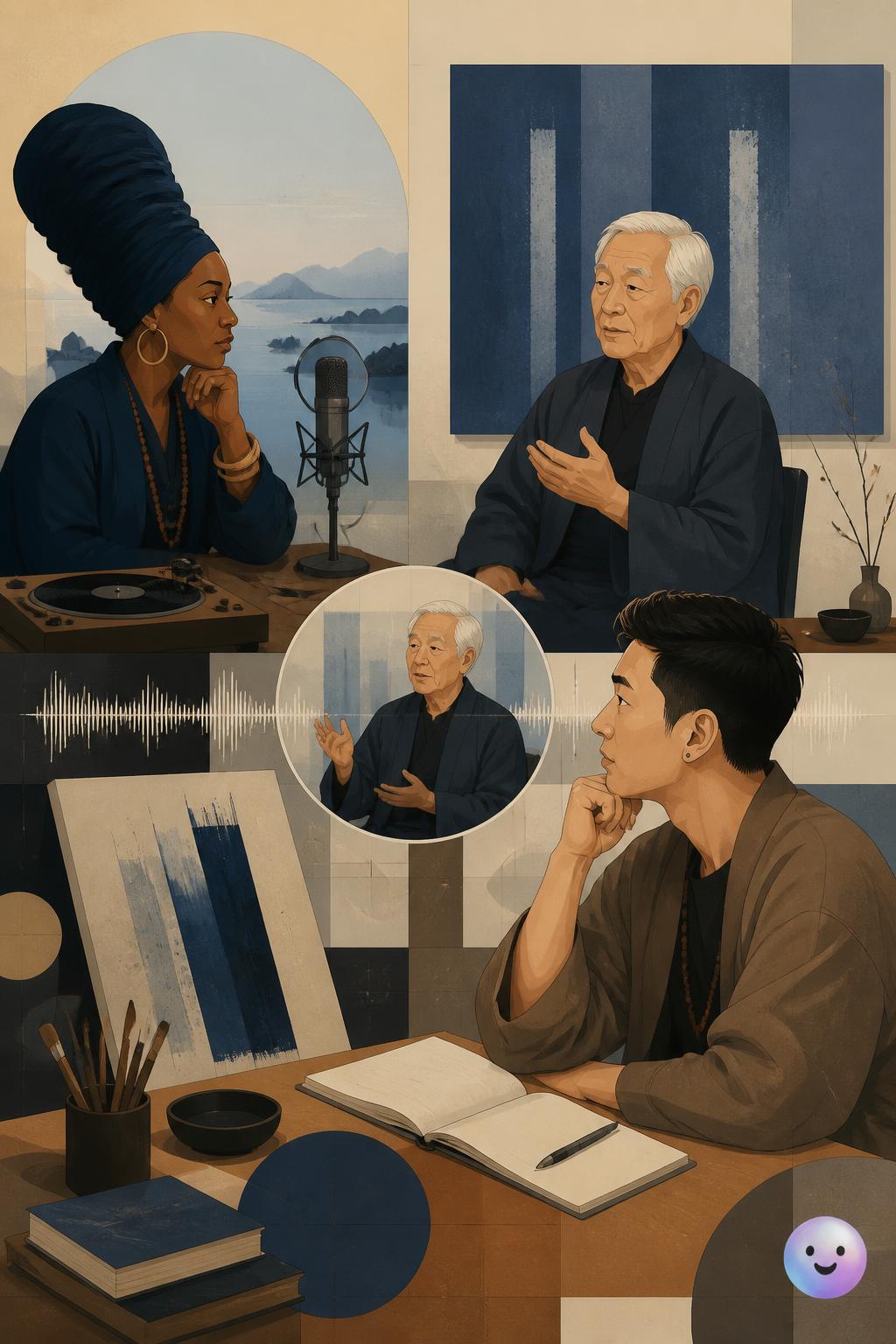 Conversing with the master painter