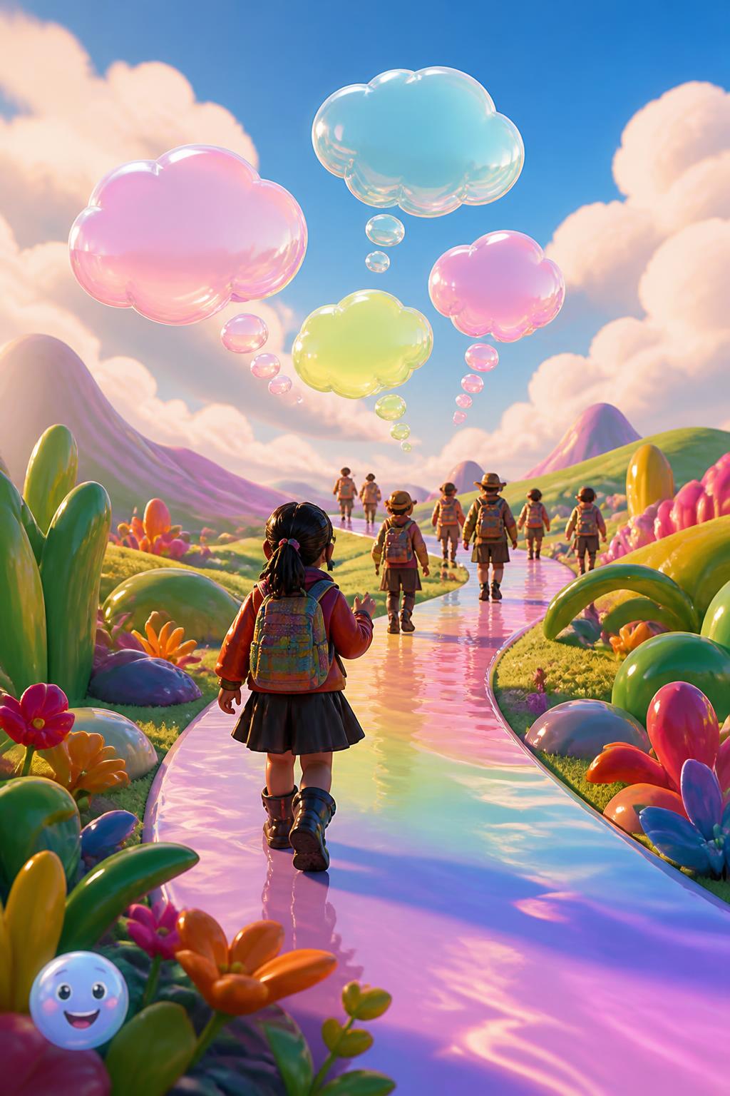 Walking while asking questions