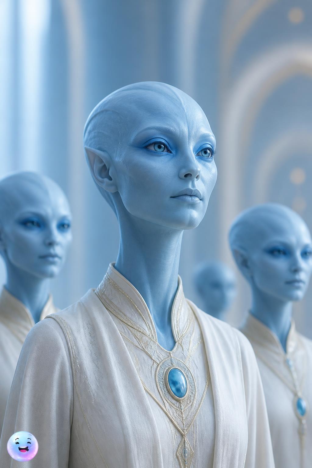 The blue-skinned humanoids