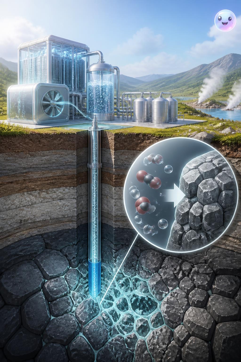 Turning greenhouse gas into solid stone