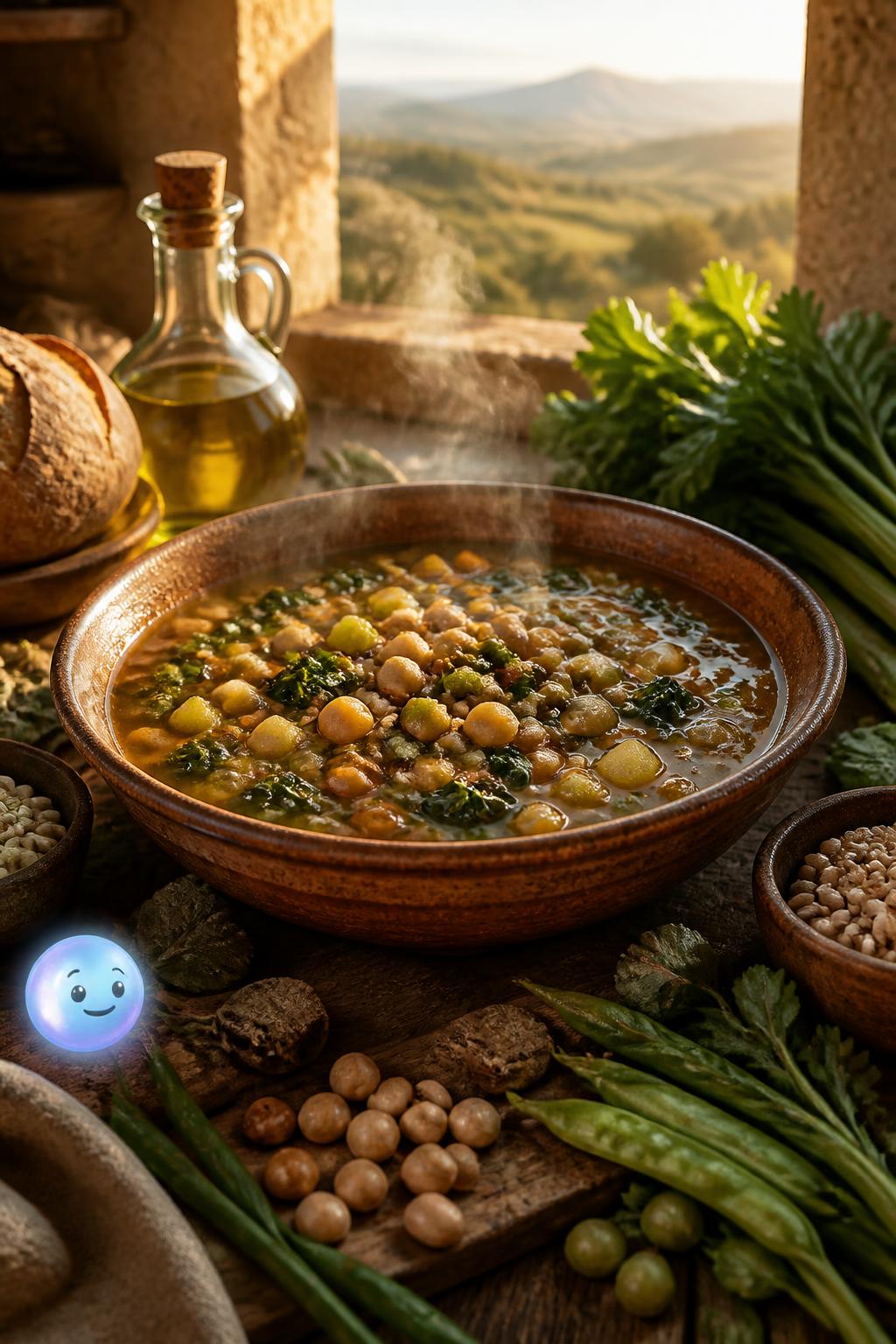 El minestrone dorado de Cerdeña