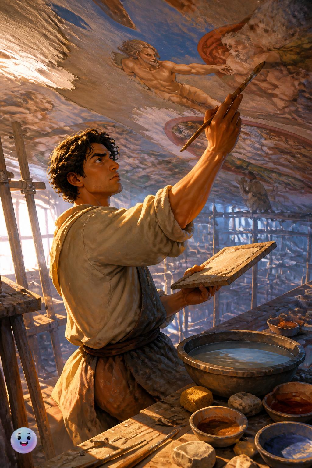 La tecnica dell'affresco e la corsa contro il tempo